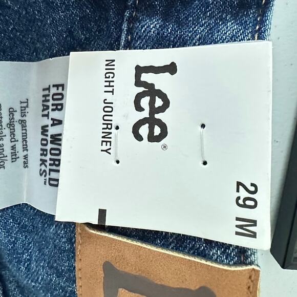 Lee Women's Slim Rider Jeans in Night Journey Blue Size 29 x 31 Retro Denim - Picture 10 of 15